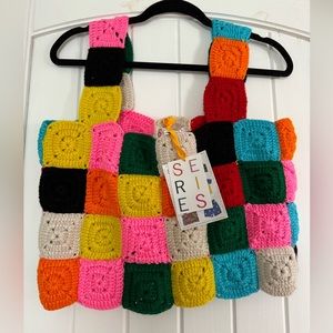 Series NY handmade crotchet tank top, size large